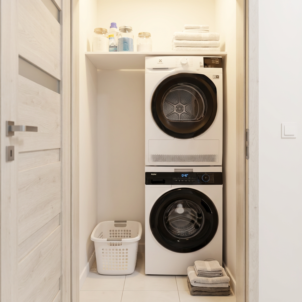 Pralnia z pralką i suszarką